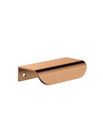 Öppen Edge-Pull 75mm Cabinet Handle (Brushed) - Lustre Bronze