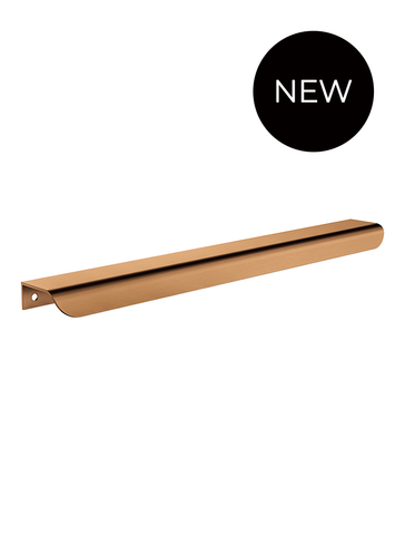 Öppen Edge-Pull 300mm Cabinet Handle (Brushed) - Lustre Bronze