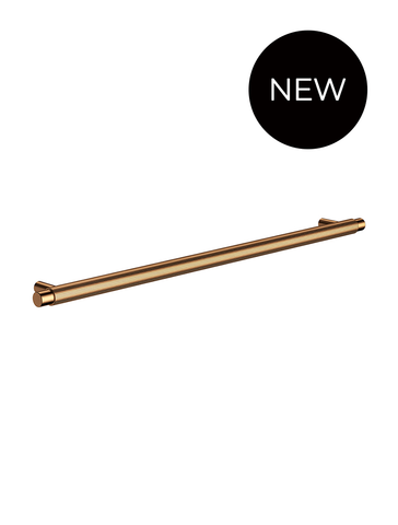Öppen Round Pull 328mm Cabinet Handle (Linear Knurled) - Lustre Bronze