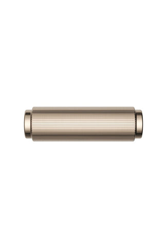 Öppen T-Pull Cabinet Handle (Linear Knurled) - PVD Champagne