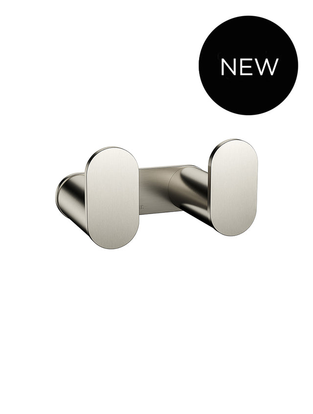 Curvaé Double Robe Hook - Default Title (SKU: MRRH-2D00N-PVDBN) by Meir