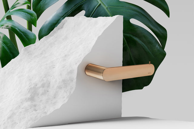 Curvaé Toilet Roll Holder - Default Title (SKU: MRTP-3000N-PVDBZ) by Meir