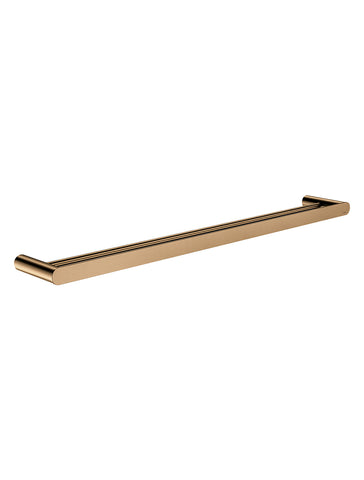 Curvaé Double Towel Rail 800mm - Lustre Bronze