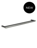 Curvaé Double Towel Rail 800mm - Shadow Gunmetal - MRTR-3D80N-PVDGM