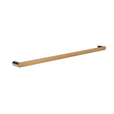 Curvae Single Towel Rail 800mm  - Lustre Bronze