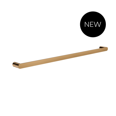 Curvae Single Towel Rail 800mm  - Lustre Bronze