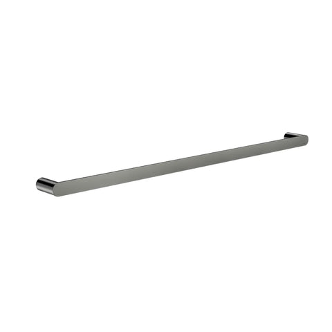 Curvae Single Towel Rail 800mm - PVD Shadow Gunmetal