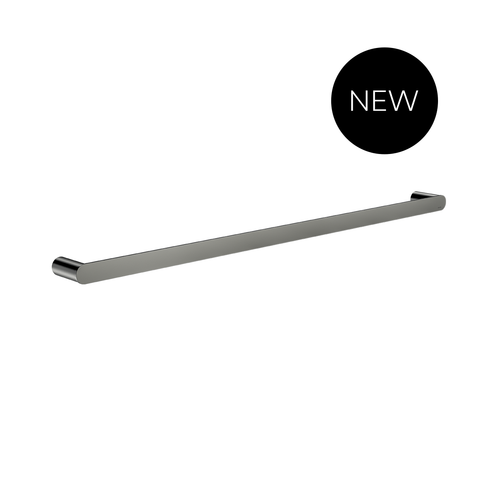 Curvae Single Towel Rail 800mm - PVD Shadow Gunmetal