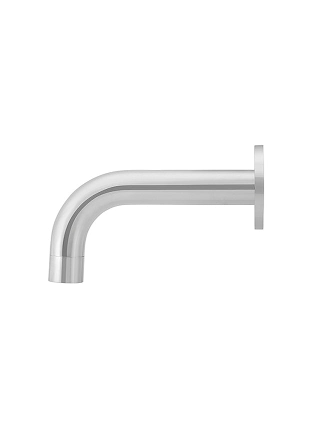 Universal Round Curved Spout 130mm - Polished Chrome (SKU: MS05-130-C) by Meir