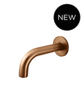 Universal Round Curved Spout 130mm - Lustre Bronze - MS05-130-PVDBZ