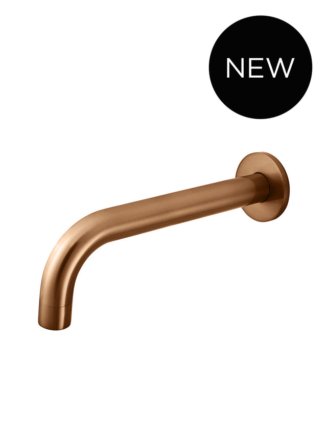 Universal Round Curved Spout - PVD Lustre Bronze (SKU: MS05-PVDBZ) by Meir