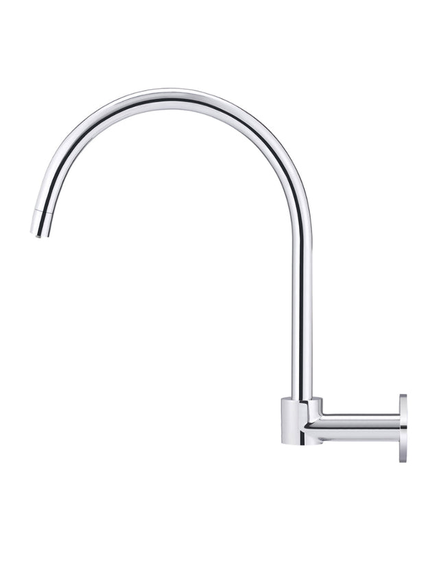 Round High-Rise Swivel Wall Spout - Default Title (SKU: MS07-C) by Meir