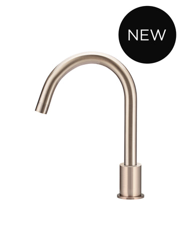 Round Hob Mounted Swivel Spout - Champagne