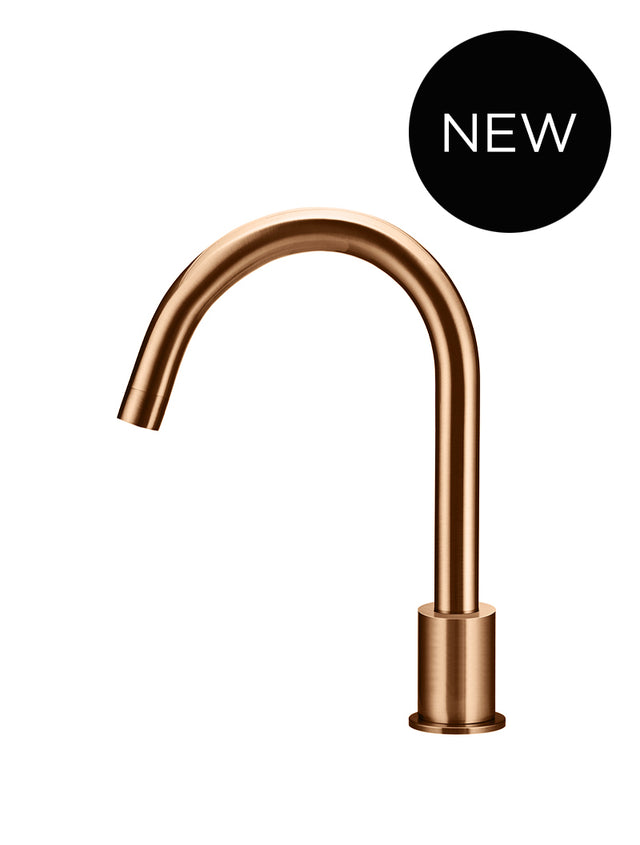 Round Hob Mounted Swivel Spout - Lustre Bronze