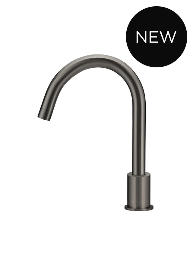 Round Hob Mounted Swivel Spout - Shadow Gunmetal (SKU: MS11-PVDGM) by Meir