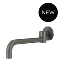 Round Swivel Wall Spout - Shadow Gunmetal - MS16-PVDGM