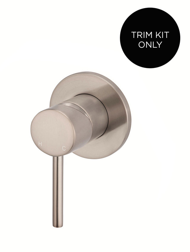 Round Wall Mixer Trim Kit (In-wall Body Not Included) - Champagne (SKU: MW03-FIN-CH) by Meir