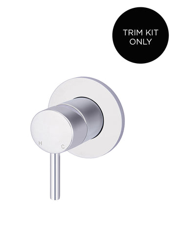 Round Wall Mixer Short Pin lever Trim Kit (In-wall Body Not Included) - Polished Chrome