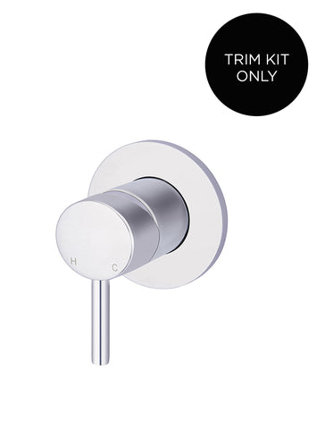 Round Wall Mixer Short Pin–lever Trim Kit (In-wall Body Not Included) - Polished Chrome