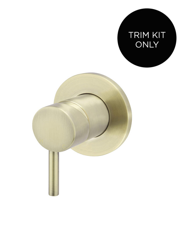 Round Wall Mixer Short Pin–lever Trim Kit (In-wall Body Not Included) - PVD Tiger Bronze