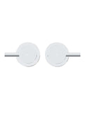 Round Quarter Turn Wall Top Assemblies - Polished Chrome - MW06-C