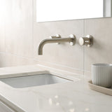 Round Quarter Turn Wall Top Assemblies - PVD Brushed Nickel - MW06-PVDBN