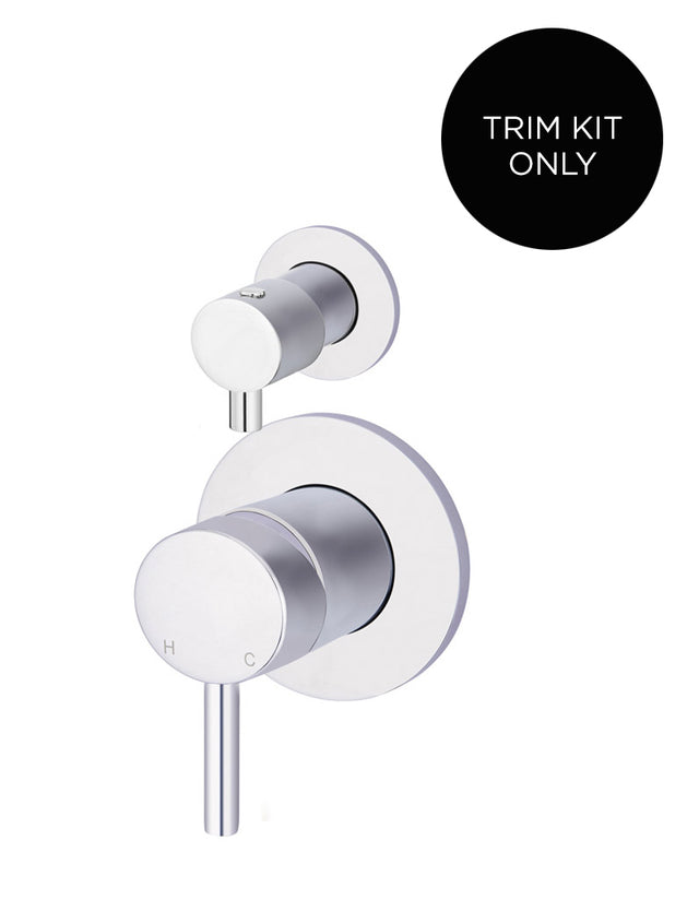 Round Diverter Mixer Trim Kit (In-wall Body Not Included) - Polished Chrome (SKU: MW07TS-FIN-C) by Meir