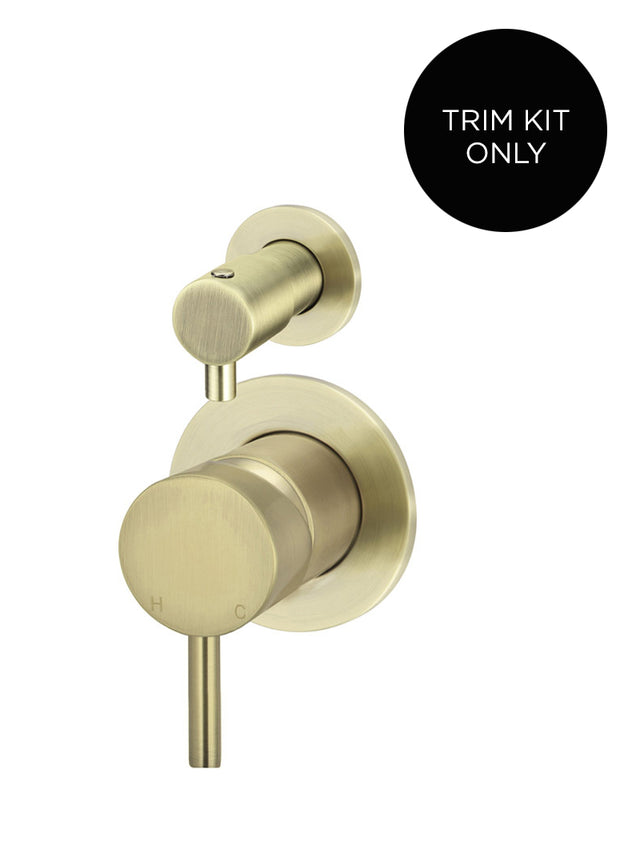 Round Diverter Mixer Trim Kit (In-wall Body Not Included) - Default Title (SKU: MW07TS-FIN-PVDBB) by Meir