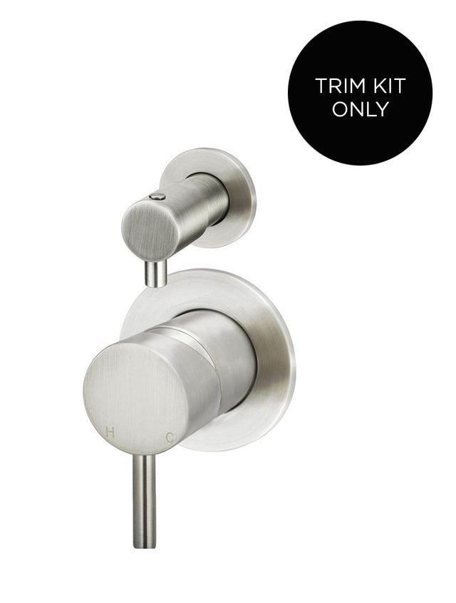 Round Diverter Mixer Trim Kit (In-wall Body Not Included) - PVD Brushed Nickel