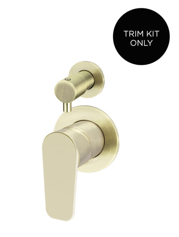 Round Diverter Mixer Paddle Handle Trim Kit (In-wall Body Not Included) - PVD Tiger Bronze