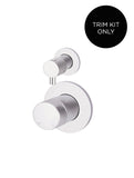 Round Diverter Mixer Pinless Handle Trim Kit (In-wall Body Not Included) - Polished Chrome - MW07TSPN-FIN-C