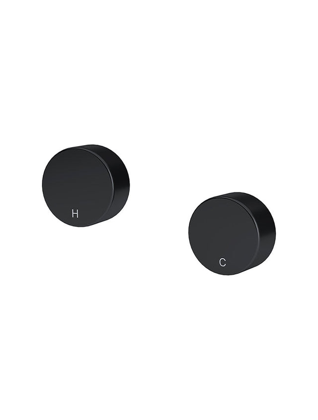 Circular Wall Taps - Matte Black