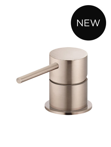 Round Deck Mounted Mixer - Champagne