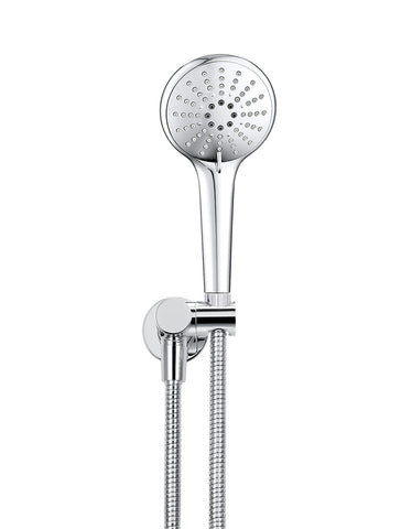 Round Hand Shower on Swivel Bracket - Polished Chrome