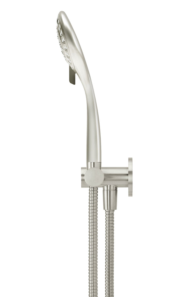 Round Hand Shower on Swivel Bracket - Default Title (SKU: MZ06-PVDBN) by Meir