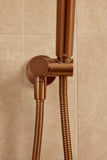 Round Shower on Bracket - Lustre Bronze - MZ06-R-PVDBZ