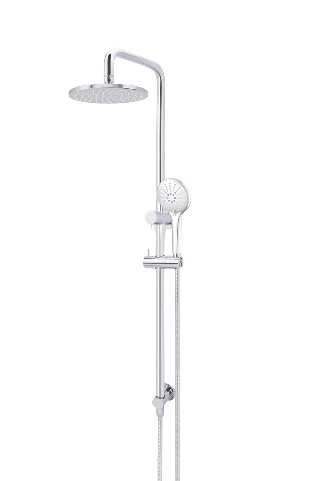 Round Combination Shower Rail, 200mm Rose, Three-Function Hand Shower - Default Title (SKU: MZ0704-C) by Meir