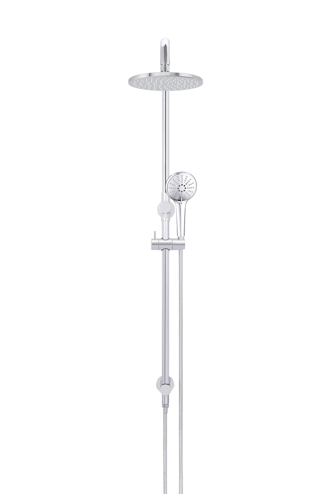 Round Combination Shower Rail, 200mm Rose, Three-Function Hand Shower - Default Title (SKU: MZ0704-C) by Meir