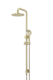 Round Combination Shower Rail 200mm Rose, Three Function Hand Shower - PVD Tiger Bronze - MZ0704-PVDBB