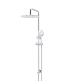 Round Combination Shower Rail 300mm Rose, Three Function Hand Shower - Polished Chrome - MZ0706-C