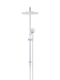 Round Combination Shower Rail 300mm Rose, Three Function Hand Shower - Polished Chrome - MZ0706-C