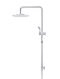 Round Combination Shower Rail 300mm Rose, Three Function Hand Shower - Polished Chrome - MZ0706-C