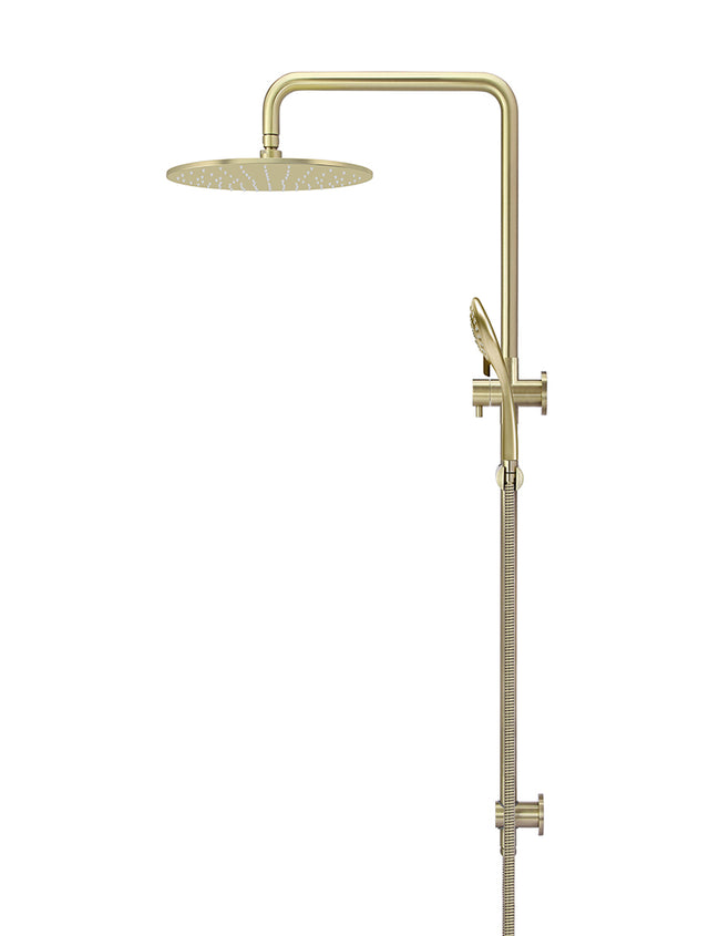 Round Combination Shower Rail 300mm Rose, Three Function Hand Shower - Default Title (SKU: MZ0706-PVDBB) by Meir