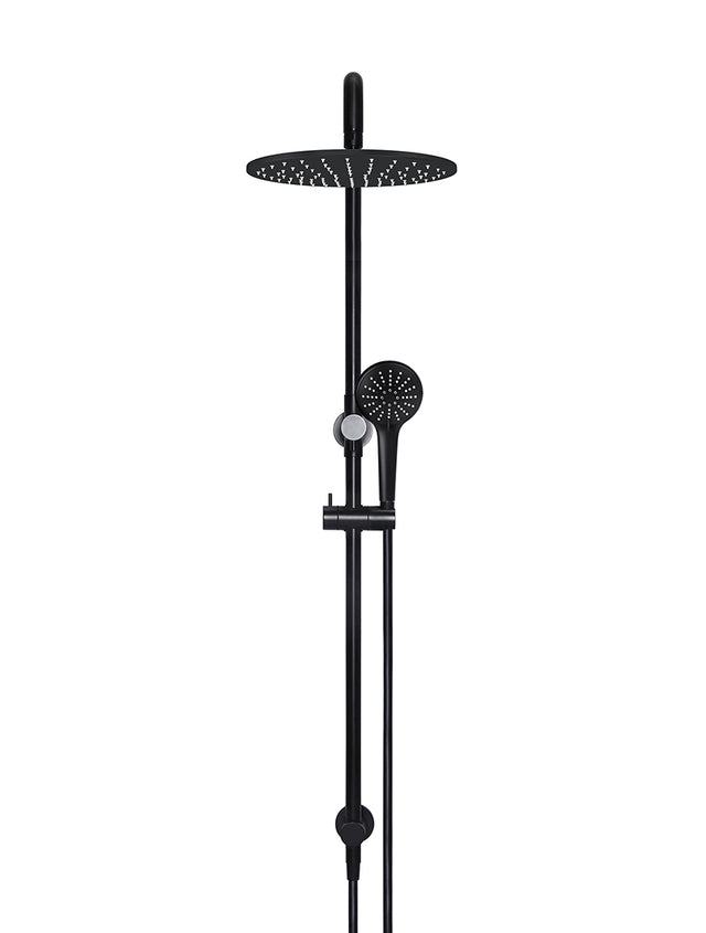 Round Combination Shower Rail, 300mm Rose, Three Function Hand Shower - Default Title (SKU: MZ0706) by Meir
