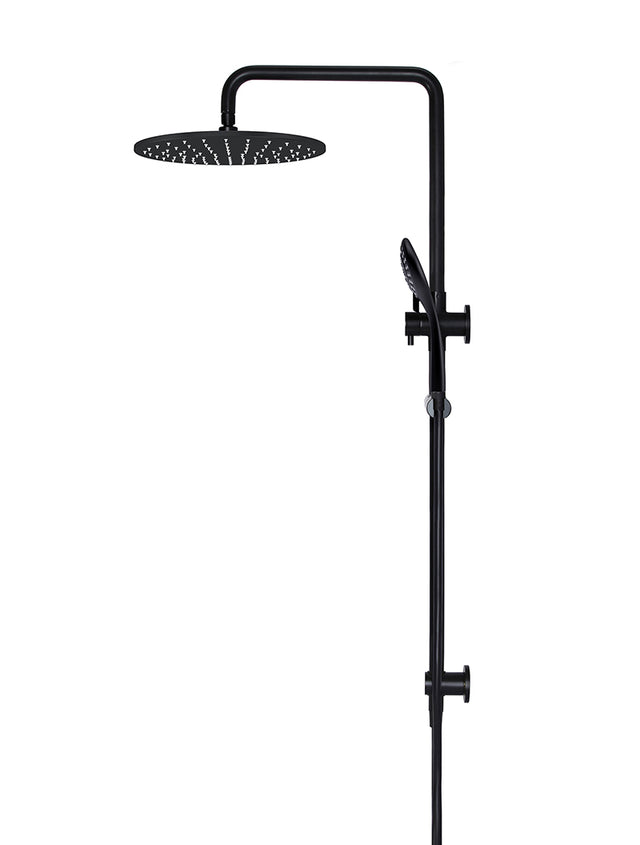Round Combination Shower Rail, 300mm Rose, Three Function Hand Shower - Default Title (SKU: MZ0706) by Meir