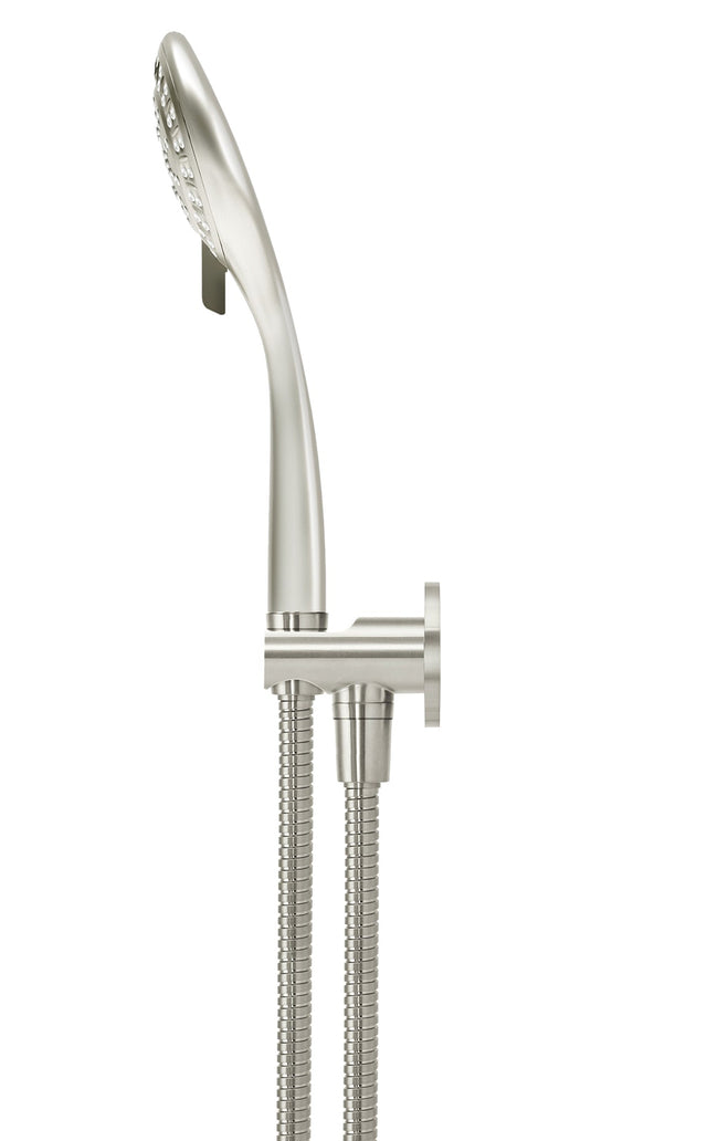 Round Three Function Hand Shower on Fixed Bracket - Default Title (SKU: MZ08-PVDBN) by Meir