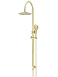 Round Gooseneck Shower Set with 200mm rose, Three-Function Hand Shower - PVD Tiger Bronze - MZ0904-PVDBB