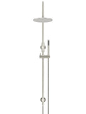 Round Gooseneck Shower Set with 200mm rose, Single-Function Hand Shower - PVD Brushed Nickel - MZ0904-R-PVDBN