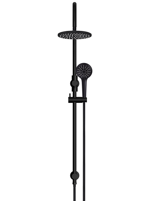 Round Gooseneck Shower Set with 200mm rose, Three-Function Hand Shower - Default Title (SKU: MZ0904) by Meir