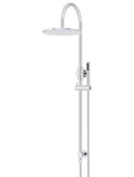 Round Gooseneck Shower Set with 300mm rose, Single-Function Hand Shower - Polished Chrome - MZ0906-R-C